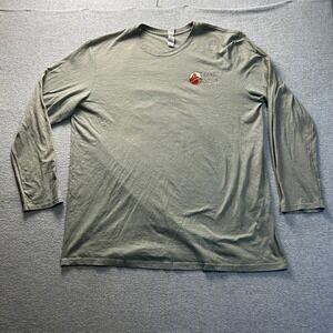 Long Sleeve T Shirt Mens XXXL Green Grand Canyon Graphic Casual Tee Duck Co